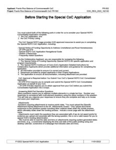 SPECIAL NOFO COC APPLICATION FY 22 COC PR502 - NOV012022